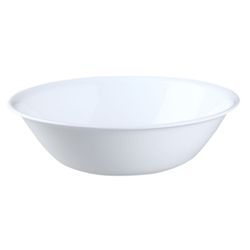 Corelle Livingware 64 oz Winter Frost Glass Winter Frost White Serving Bowl 10.37 in. D 1 pk