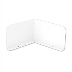 Amerimax 3 in. H X 0.5 in. W X 9 in. L White Aluminum K Gusher Guard