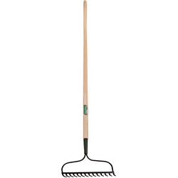 UnionTools 58 in. 14 Tine Steel Bow Rake Wood Handle