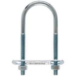 Hampton 5/16 in. X 1-3/4 in. W X 4-3/16 in. L Coarse Zinc-Plated Steel U-Bolt