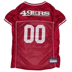 Pets First Red San Francisco 49ers Dog Jersey Extra Large