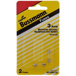 Bussmann 3 amps Fast Acting Fuse 2 pk