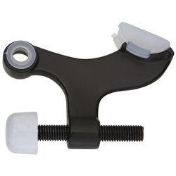 National Hardware Zinc w/Plastic Tip Oil Rubbed Bronze Brown Hinge Pin Door Stop Mounts to door .75