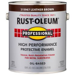 Rust-Oleum Professional Indoor and Outdoor Gloss Leather Brown Protective Paint 1 gal