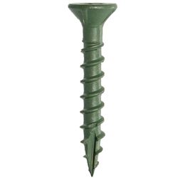 Grip-Rite PrimeGuard Plus No. 8 wire X 1-1/4 in. L Green Star Bugle Head Exterior Deck Screws 5 lb 2