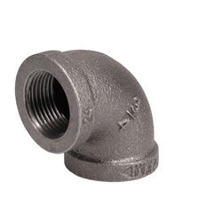 STZ Industries 3/4 in. FIP each X 3/4 in. D FIP Black Malleable Iron 90 Degree Elbow