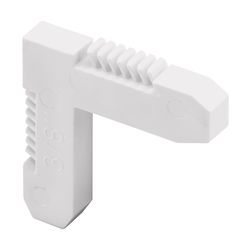 Prime-Line White Plastic 1-1/2 in. W X 1/4 in. L Screen Frame Corner 20 pk