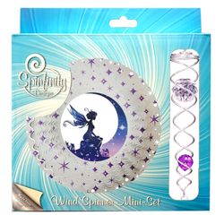Spinfinity Designs Multi-color Stainless Steel 6.5 in. Fairy Mini Set Outdoor Spinner