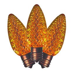 Holiday Bright Lights LED C9 Yellow 25 ct Replacement Christmas Light Bulbs