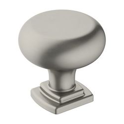 Amerock Surpass Transitional Round Cabinet Knob 1-1/4 in. D 1-3/16 in. Satin Nickel 1 pk