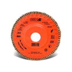 CGW 4-1/2 in. D X 7/8 in. Zirconia Flap Disc 40 Grit 1 pc