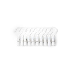 Fox Run 5.25 in. H X .25 in. W X 2.25 in. L Plastic White Laundry Hooks 10 pk