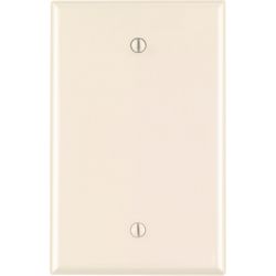 Leviton Almond 1 gang Nylon Blank Wall Plate 1 pk