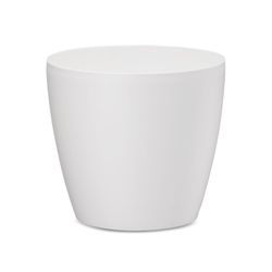 Crescent Garden Eva 5.9 in. H X 6.3 in. D PP Plastic Planter White