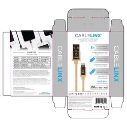 CableLinx Elite 8 in. L Charging Cable 1 pk