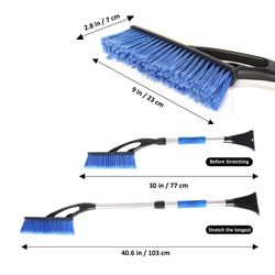Ashok Trading 40.5 in. Extendable Ice Scraper/Snow Brush