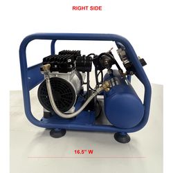 Eagle Silent 4 gal Horizontal Portable Air Compressor 125 psi 1.5 HP