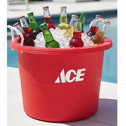 ACE Red Utility Tote 16.75 in. H X 22.5 in. W X 22.5 in. D