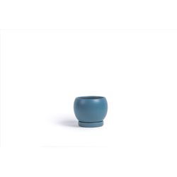 Momma Pots Gemstone Bolle 6 in. W Porcelain Planter Antique Teal