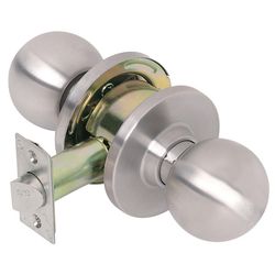 Tell Empire Satin Stainless Steel Passage Lockset 1-3/4 in.
