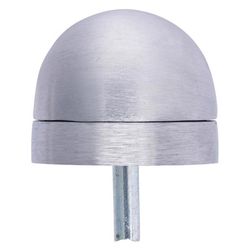 Brinks Commercial Brass Satin Chrome Door Stop Mounts to floor 1.75 in.