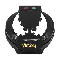 Uncanny Brands Marvel Venom 1 waffle Black Aluminum Waffle Maker