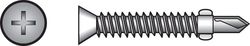 HILLMAN No. 10 Ga. X 1-7/16 in. L Phillips Wafer Head Sheet Metal Screws 100 pk