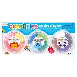 Ooly Creatibles DIY Air Dry Clay Kit Assorted 12 pc