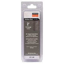 Simpson Strong-Tie 2 in. L X 15 Ga. Angled Strip Coated Nails 500 pk