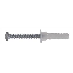 HILLMAN 1/4 in. D X 1-3/16 in. L Nylon Round Head Screw and Anchor 6 pc