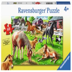 Ravensburger Happy Horses Puzzle Multicolored 60 pc