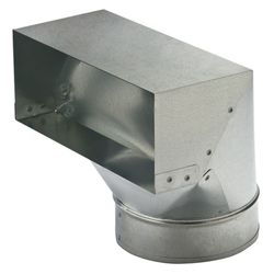 Heating & Cooling Products 90 deg Galvanized Steel Elbow Boot