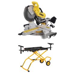 DEWALT 12 in. Double-Bevel Sliding Compound Miter Saw and DEWALT Miter Saw Stand with Wheels
