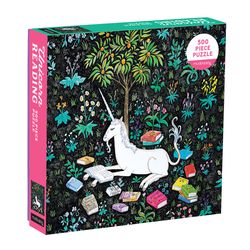 Chronicle Books Family Unicorn Reading Puzzle Multicolored 500 pc