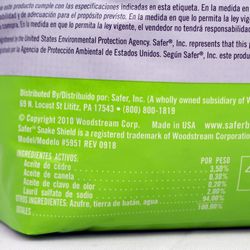 Safer Brand Snake Shield Animal Repellent Granules For Snakes 4 lb