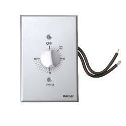 Woods Indoor Spring Wound Timer 125 V Gray