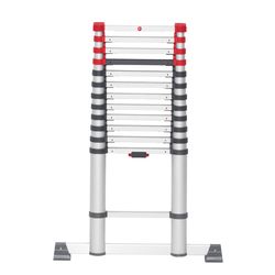 Hailo 13 ft. H Aluminum Telescoping Multi-Position Ladder 330 lb. cap.