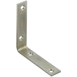 National Hardware 4 in. H X 0.88 in. W X 0.12 in. D Zinc-Plated Steel Inside Corner Brace
