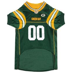 Pets First NFL Multicolored Packers Dog Jersey 2XL
