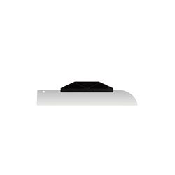 Allway 10 in. L Black Aluminum Trim Shield