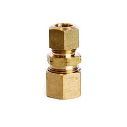 ATC 1/2 in. Compression X 3/8 in. D Male Compression Yellow Brass Reducing Union