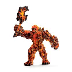 Schleich Eldrador Lava Golem w/Weapon Toy Multicolored