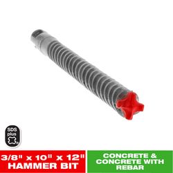 Diablo Rebar Demon 3/8 in. X 12 in. L Carbide Hammer Drill Bit SDS-Plus Shank 1 pk