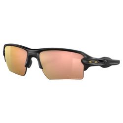 Oakley Flak Sunglasses Unisex Black Frame Rose Gold Lens