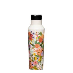 Corkcicle Sport Canteen 20 oz Rifle Paper Garden Party BPA Free Insulated Bottle