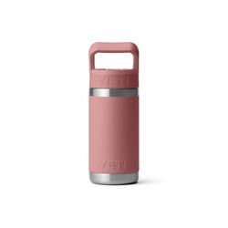YETI Rambler Jr. 12 oz Sandstone Pink BPA Free Insulated Kids Water Bottle w/Straw
