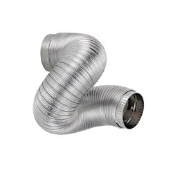 Lambro 6 ft. L X 4 in. D Silver Aluminum Semi-Rigid Vent Duct