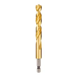 Milwaukee Shockwave 27/64 in. X 4.88 in. L Titanium Red Helix Drill Bit Hex Shank 1 pc