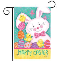 Briarwood Lane Easter Time Garden Flag 12.5 in. W X 18 in. L