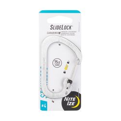 Nite Ize SlideLock Stainless Steel Silver Locking Carabiner Key Holder